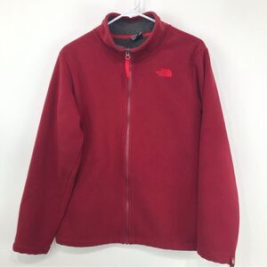 The North Face Red Full Zip Fleece Jacket